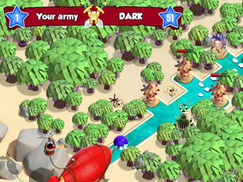 Gameplay of the Sand wars for Android phone or tablet.