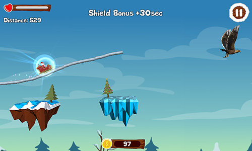 Santa draw ride: Christmas adventure - Android game screenshots.