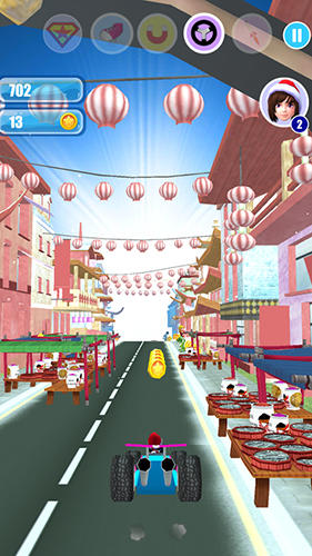 Santa girl run: Xmas and adventures - Android game screenshots.