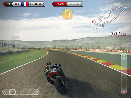 Gameplay of the SBK14: Official mobile game for Android phone or tablet.