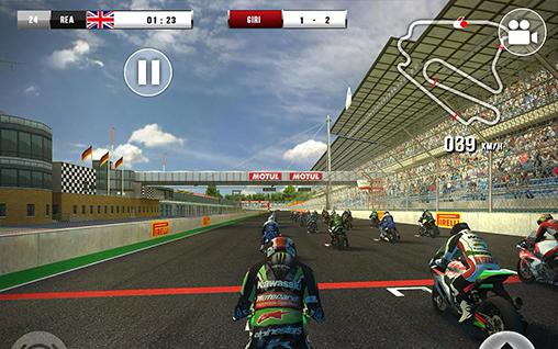 Gameplay of the SBK16: Official mobile game for Android phone or tablet.