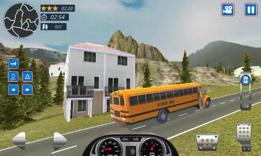 Gameplay of the School bus driver 2016 for Android phone or tablet.
