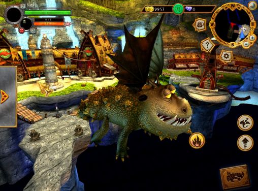 Gameplay of the School of dragons for Android phone or tablet.
