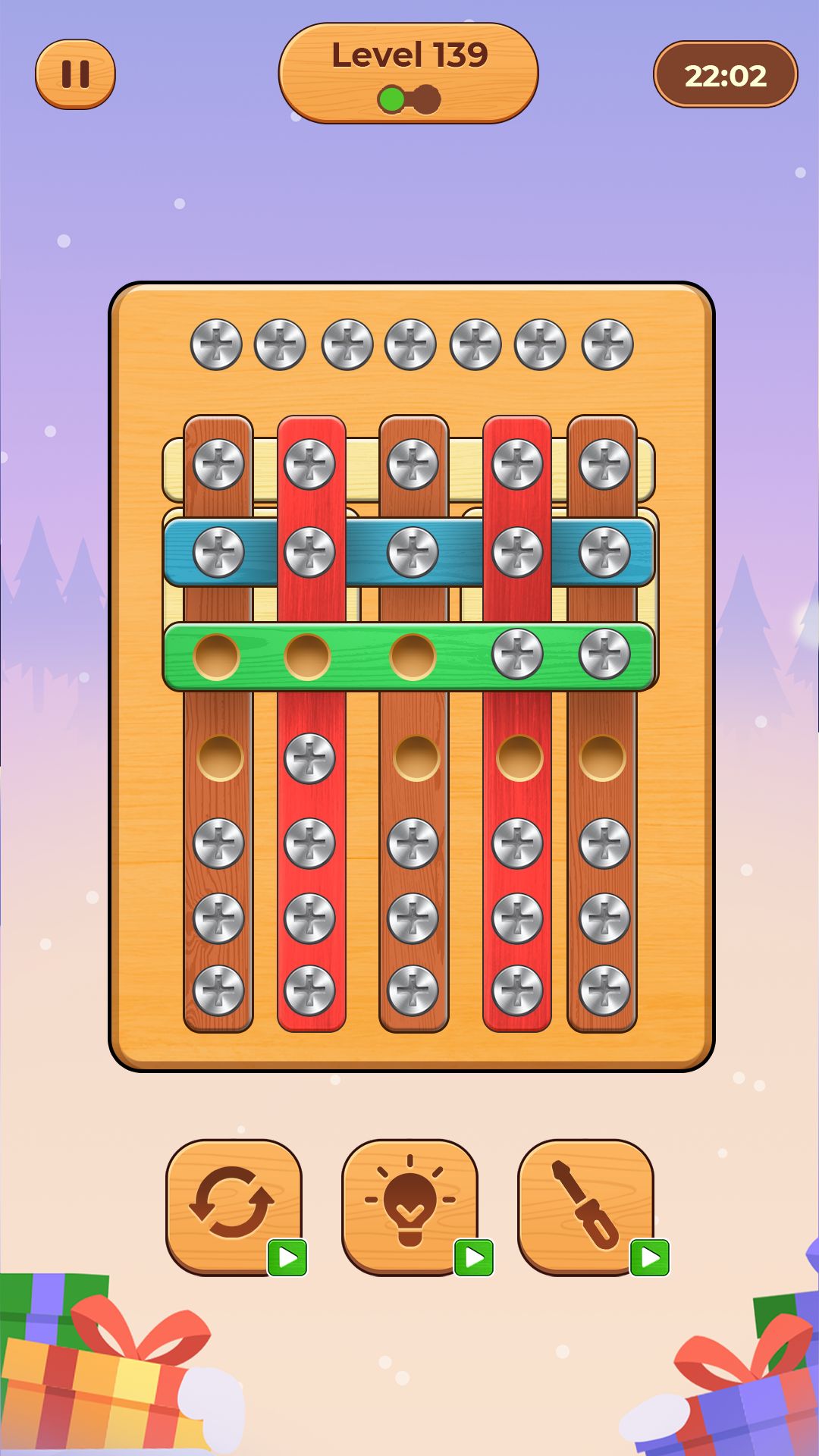 Screw Puzzle: Nuts & Bolts - Android game screenshots.