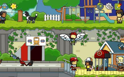 Gameplay of the Scribblenauts unlimited for Android phone or tablet.