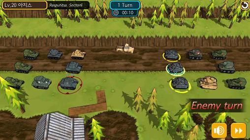 Gameplay of the SD tank battle for Android phone or tablet.