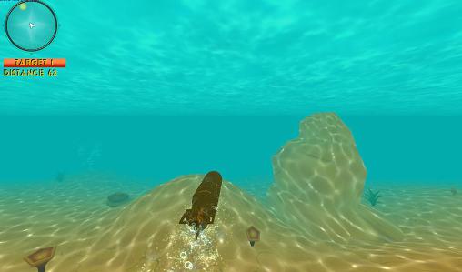 Gameplay of the Sea on fire: Submarine wars for Android phone or tablet.
