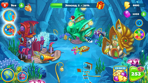 Seascapes: Trito's match 3 adventure - Android game screenshots.