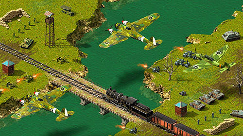 Second world war: Real time strategy game! - Android game screenshots.