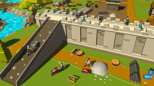 Security wall construction game - Android game screenshots.
