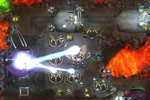 Gameplay of the Sentinel 4: Dark star for Android phone or tablet.