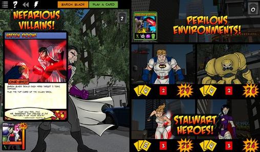Gameplay of the Sentinels of the multiverse for Android phone or tablet.