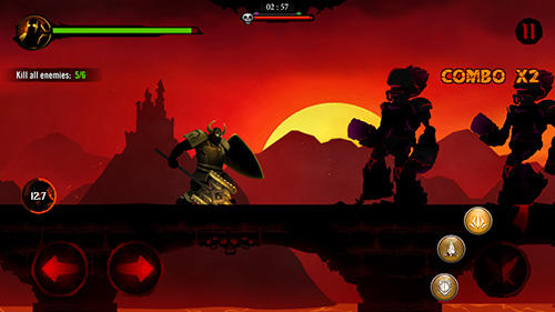 Shadow stickman: Dark rising. Ninja warriors - Android game screenshots.