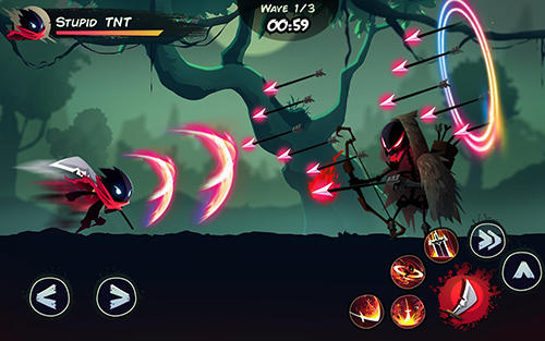 Shadow stickman: Fight for justice - Android game screenshots.