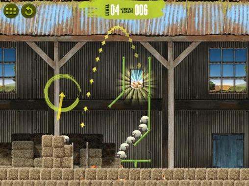 Gameplay of the Shaun the sheep: Sheep stack for Android phone or tablet.