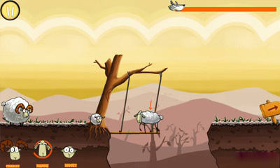 Gameplay of the Sheeprun for Android phone or tablet.