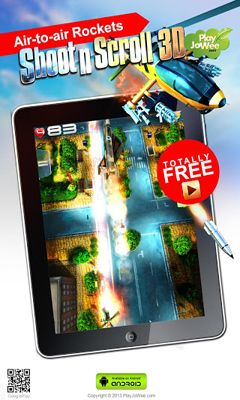 Gameplay of the Shoot'n'Scroll 3D for Android phone or tablet.