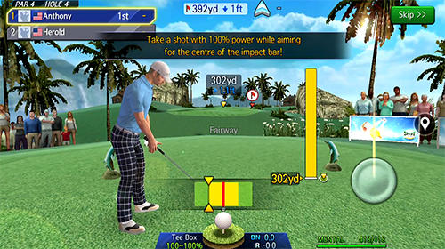 Shot online golf: World championship - Android game screenshots.