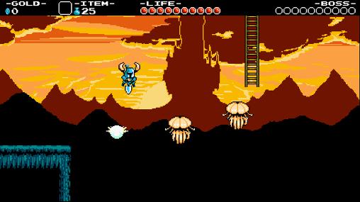 Gameplay of the Shovel knight for Android phone or tablet.