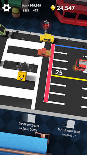 Shuttle run: Cross the street - Android game screenshots.