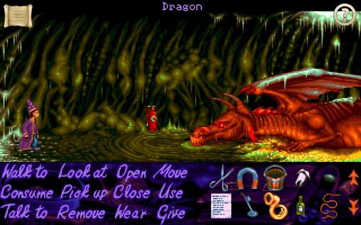 Gameplay of the Simon the sorcerer: 20th anniversary edition for Android phone or tablet.