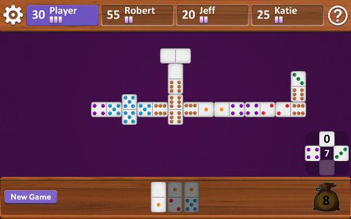 Gameplay of the Simple dominoes for Android phone or tablet.