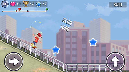Gameplay of the Skater boy 2 for Android phone or tablet.