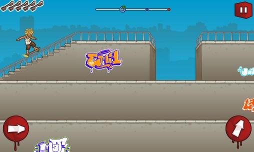 Gameplay of the Skater: Freestyle for Android phone or tablet.