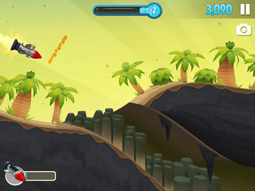 Gameplay of the Ski safari 2 for Android phone or tablet.