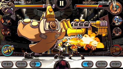 Gameplay of the Skullgirls for Android phone or tablet.