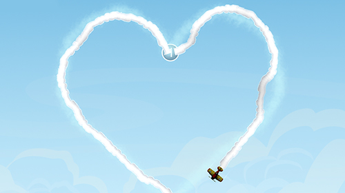 Sky writer: Love is in the air - Android game screenshots.