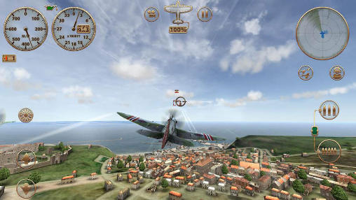 Gameplay of the Sky gamblers: Storm raiders for Android phone or tablet.