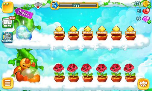 Gameplay of the Sky garden: Paradise flowers for Android phone or tablet.