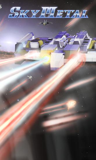 Gameplay of the Sky metal: Space shooting battle for Android phone or tablet.