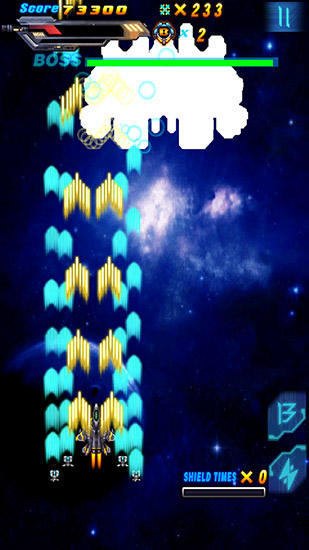 Gameplay of the Sky war: Thunder for Android phone or tablet.