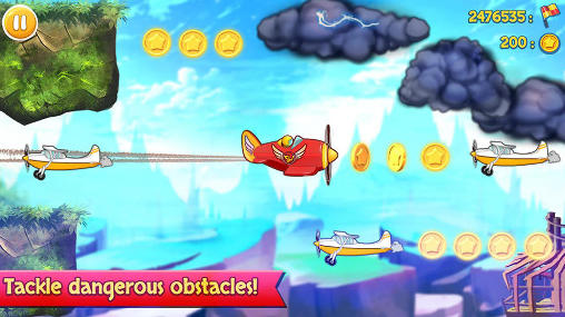 Gameplay of the Sky wings for Android phone or tablet.