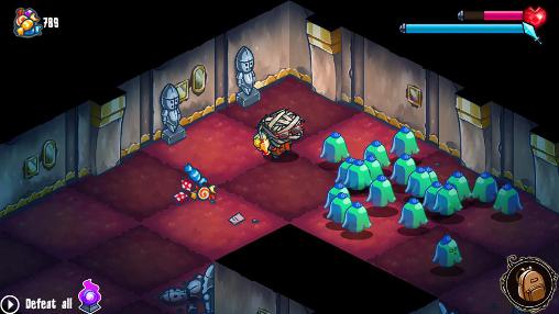 Gameplay of the Slashy hero for Android phone or tablet.