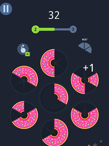 Slices! Fruit pieces! Circle puzzles game! - Android game screenshots.