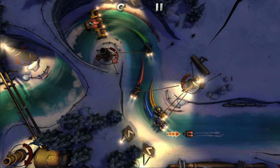 Gameplay of the Slingshot Racing for Android phone or tablet.