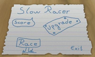 Gameplay of the Slow Racer for Android phone or tablet.