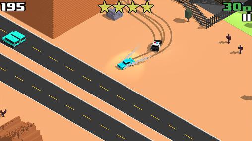 Gameplay of the Smashy road: Wanted for Android phone or tablet.