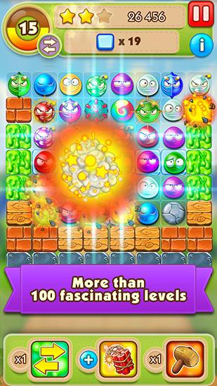 Gameplay of the Smiley boom for Android phone or tablet.
