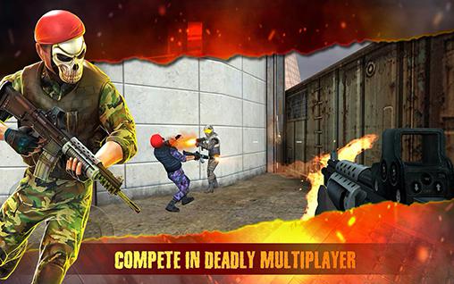 Gameplay of the Smokehead: FPS multiplayer for Android phone or tablet.