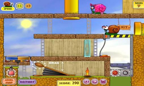 Gameplay of the Snail Bob for Android phone or tablet.