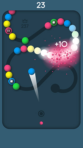 Snake balls - Android game screenshots.