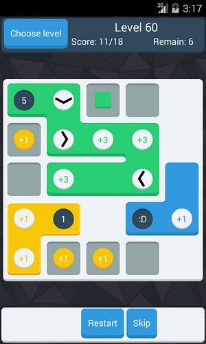 Gameplay of the Snakecast puzzle for Android phone or tablet.