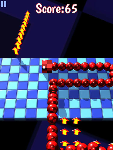 Gameplay of the Snaky squares for Android phone or tablet.