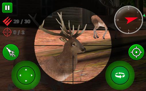 Gameplay of the Sniper game: Deer hunting for Android phone or tablet.