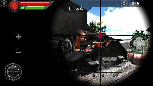Gameplay of the Sniper shooting deluxe for Android phone or tablet.