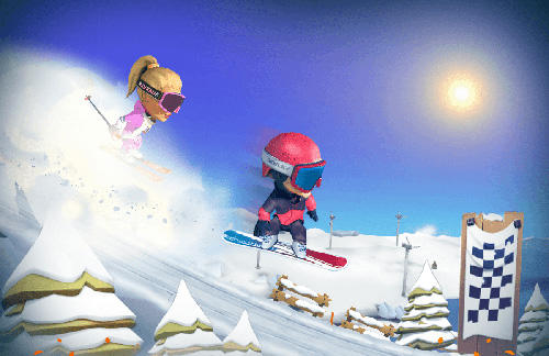 Snow trial - Android game screenshots.